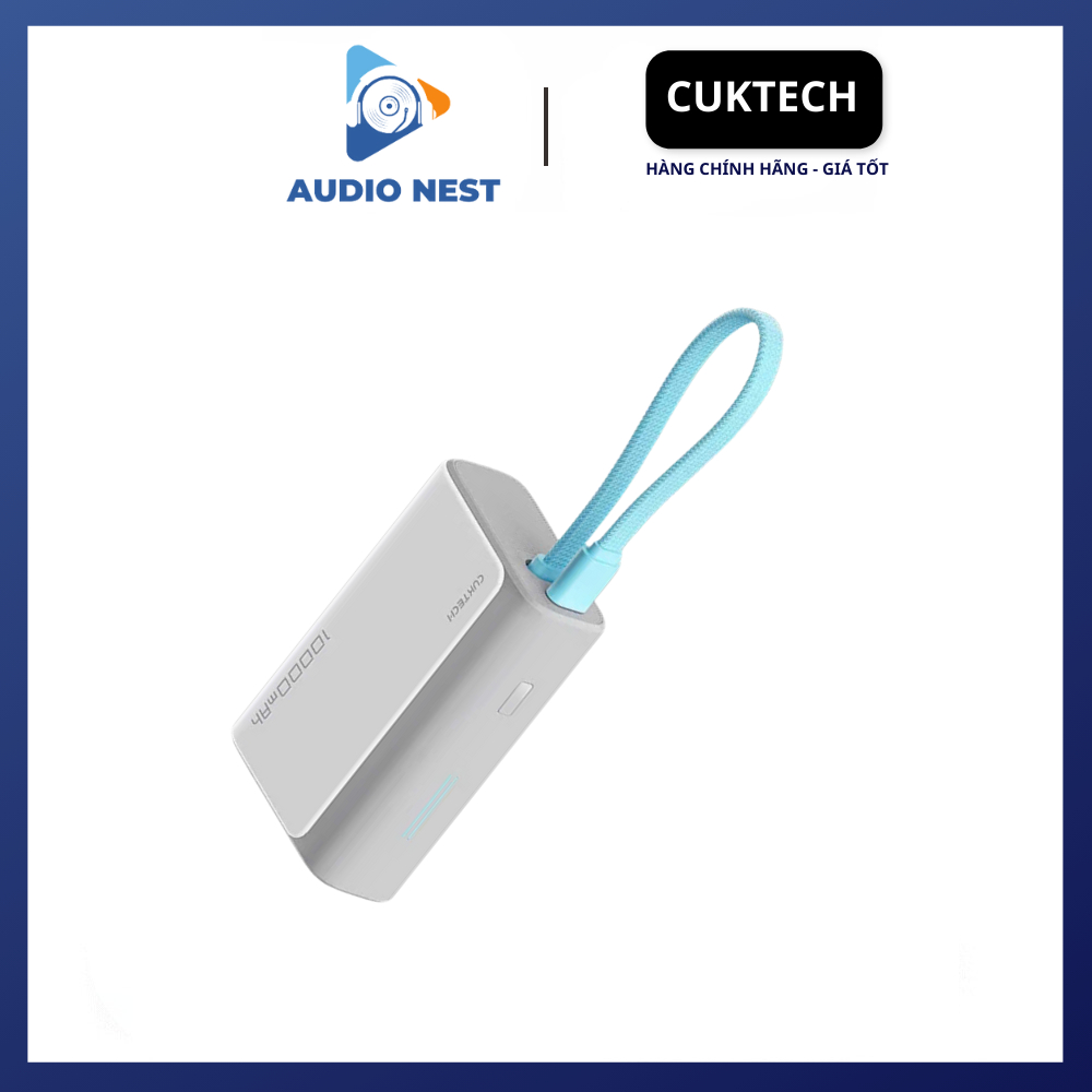 Sạc Dự Phòng Thệ Hệ Mới Cuktech (PB100) 30w, 10000mAh, hỗ trợ PD3.0/PPS/QC3.0 QC - Bảo Hành 18 Tháng.