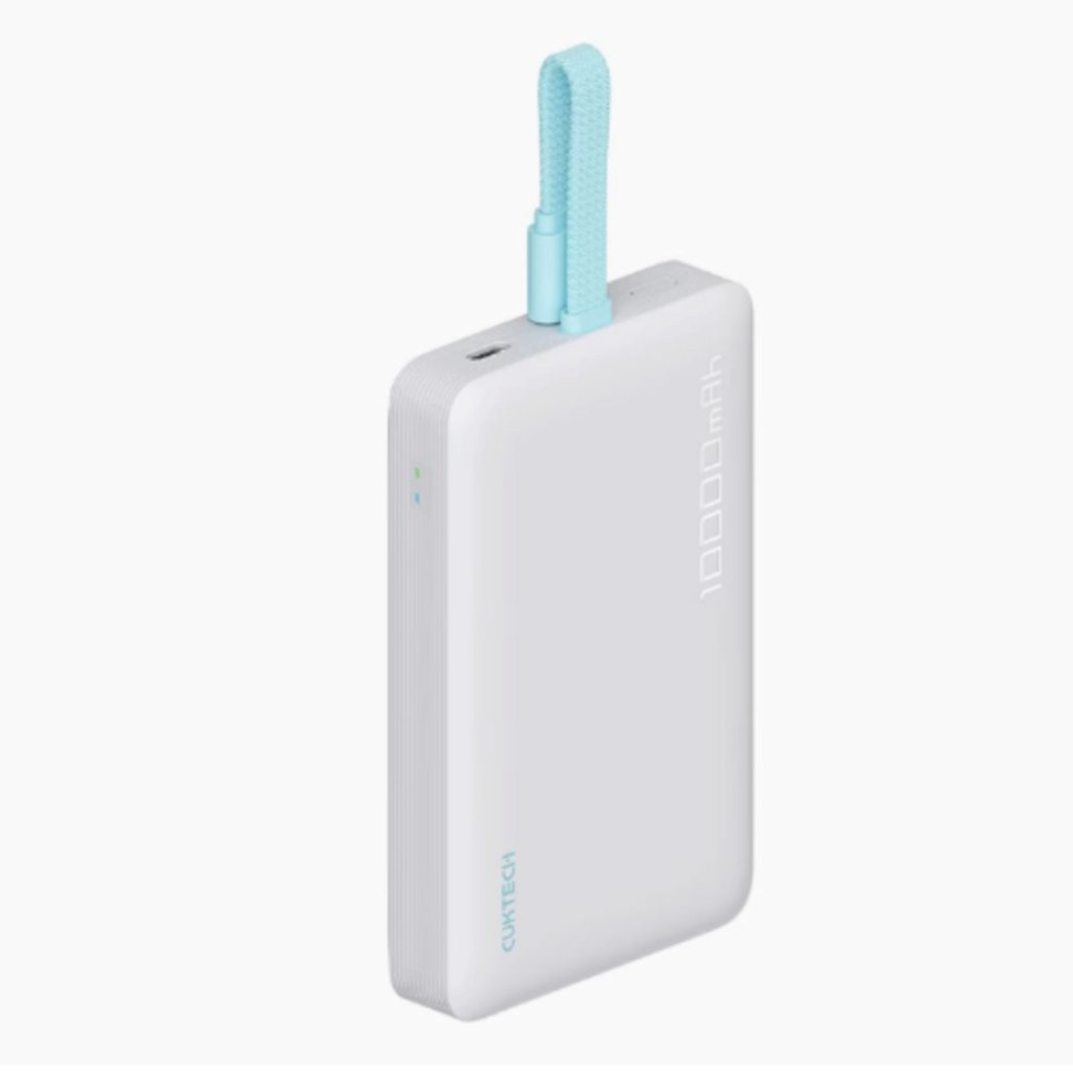 Sạc Dự Phòng Cuktech 10.000mAh (WPB100L) Không Dây Và Tích Hợp Cáp Type C - Bảo Hành 18 Tháng.