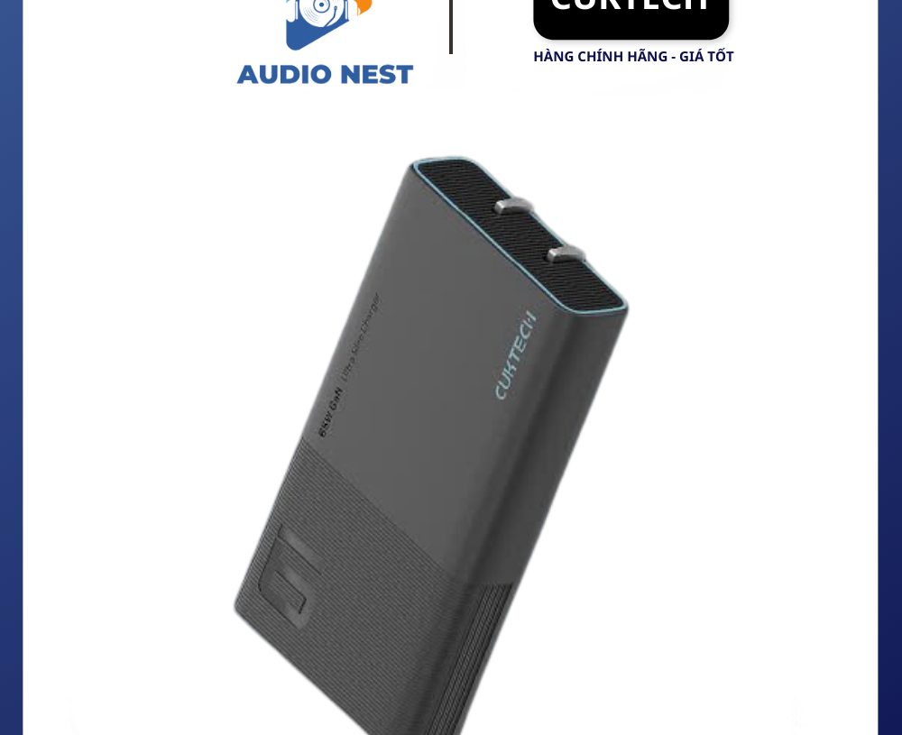 Củ Sạc Cuktech Ultra Slim65w AD652S 2 Cổng C PD/PPS2.0/QC4.0+ - Bảo Hành 18 Tháng