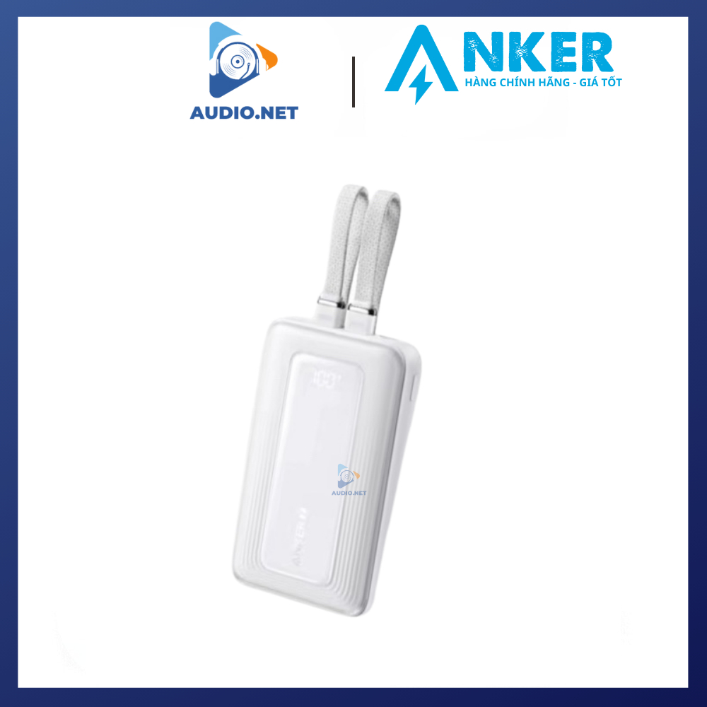 Pin Dự Phòng Anker 30W A1681 20000mAh Zolo (MFI) Tích Hợp Dây Type-C và Lingtning 30W Chính Hãng - Bảo Hành 18 Tháng